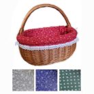 Kosárba való bélés madeira csipke szegéllyel