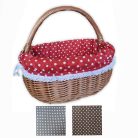 Kosárba való bélés madeira csipke szegéllyel