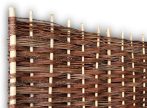 Plaited wicker fence insert in several sizes