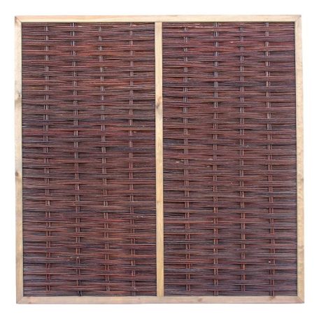 Plaited wicker fence insert in several sizes