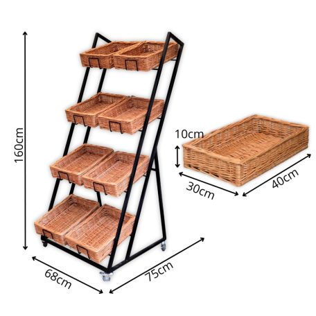 Állványos üzletberendezés 