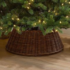 Sötétbarna karácsonyfa talp takaró több méretben