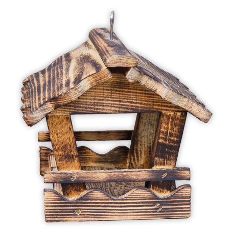 Burnt Wood Bird Feeder