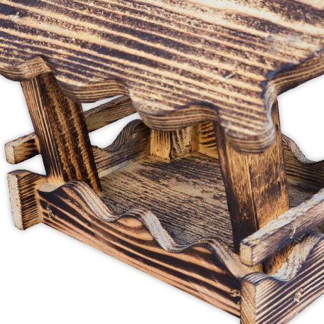 Burnt Wood Bird Feeder