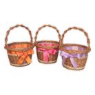 Húsvéti szalagos kiskosár 20cm