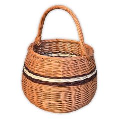 Gömb alakú karoskosár 30x23(38)cm