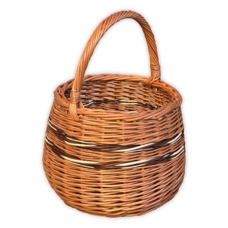 Gömb alakú karoskosár 30x23(38)cm