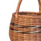 Gömb alakú karoskosár 30x23(38)cm