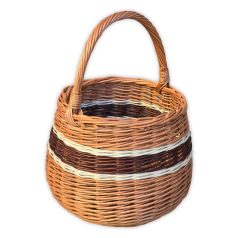 Gömb alakú karoskosár 30x23(38)cm