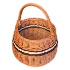 Gömb alakú karoskosár 30x23(38)cm