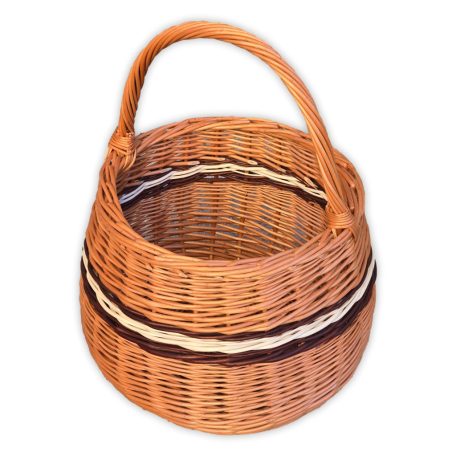 Gömb alakú karoskosár 30x23(38)cm