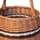 Gömb alakú karoskosár 30x23(38)cm