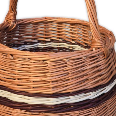 Gömb alakú karoskosár 30x23(38)cm