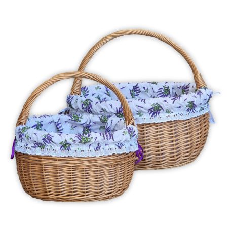 Mother-Daughter shopping basket set with lining.