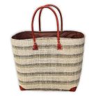 Csíkos táska, strandtáska