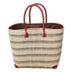 Csíkos táska, strandtáska