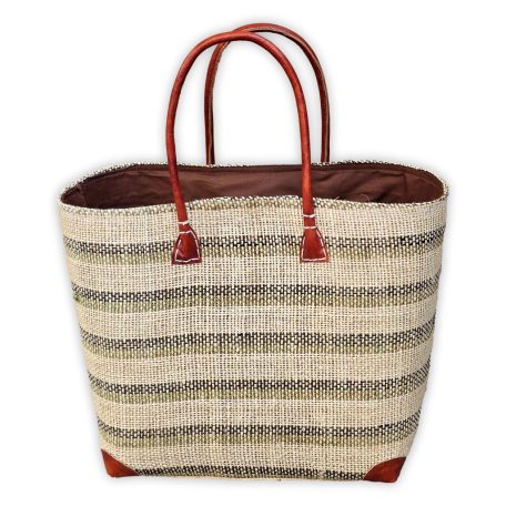 Csíkos táska, strandtáska