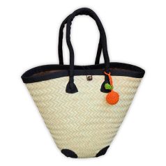 Strandtáska narancs dísszel