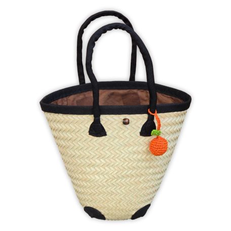 Strandtáska narancs dísszel