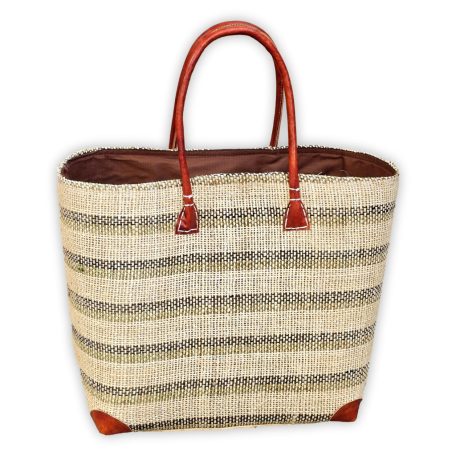 Csíkos táska, strandtáska