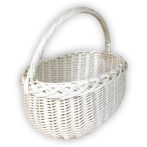 Shopping basket white 43x33x22/42