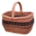 Shopping basket in several colours 41x32x22(40)cm
