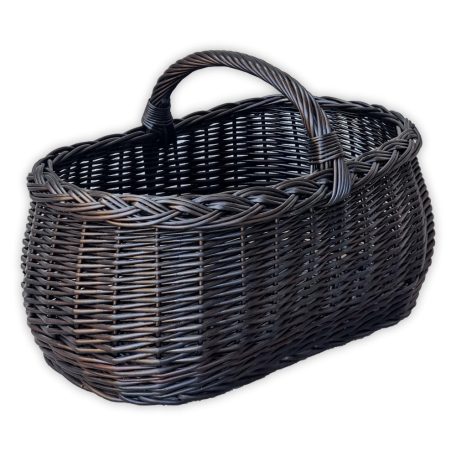 Black shopping basket 45x30x23(32)cm