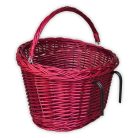 Borvörös kerékpár kosár 40x30x23/28cm