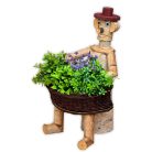 Blumenhalter mit Mann 50cm