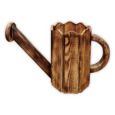 Égetett fa locsoló virágtartó (több méretben)