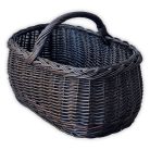 Schwarzer Einkaufskorb 45x30x23(32)cm