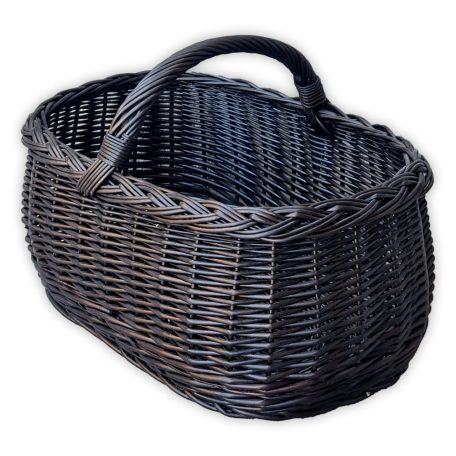 Schwarzer Einkaufskorb 45x30x23(32)cm