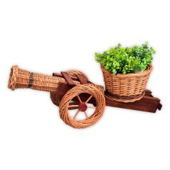 Kanonenförmiger Blumenhalter