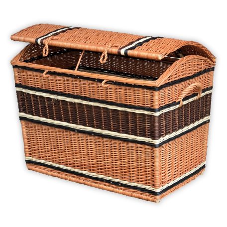 Geflochtene Aufbewahrungsbox mit Deckel