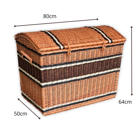 Geflochtene Aufbewahrungsbox mit Deckel