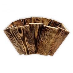 Blumenhalter aus gebranntem Holz