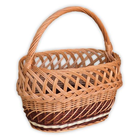 Einkaufskorb mit Spitzenmuster