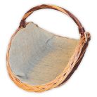 Kaminkorb mit Futter 70x43x28(50)cm