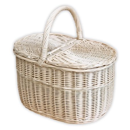 Picnic basket 41x30x24(39)cm in several colours