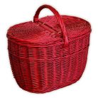 Picnic basket 41x30x24(39)cm in several colours