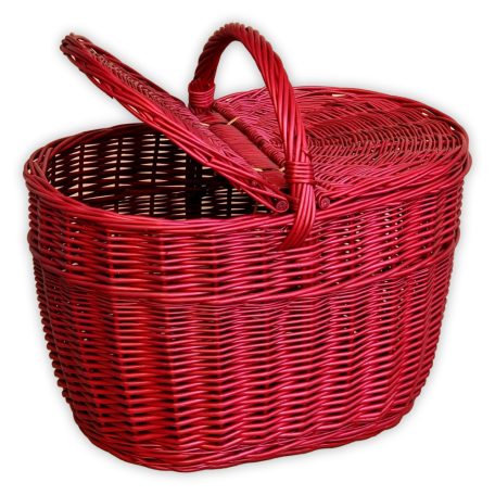Picnic basket 41x30x24(39)cm in several colours