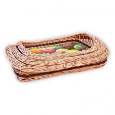 Fruit pattern serving tray in several sizes
