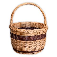 Kerek alapú bevásárló kosár 33x23x40cm