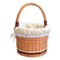 Kerek alapú bevásárló kosár béléssel