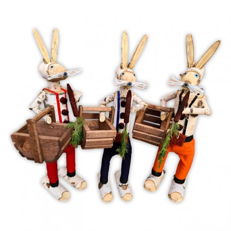 Húsvéti nyuszi fából 80 cm