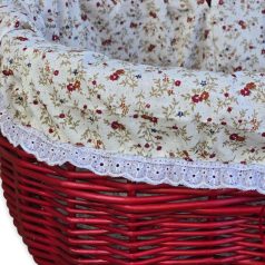 Bordó bevásárló kosár béléssel