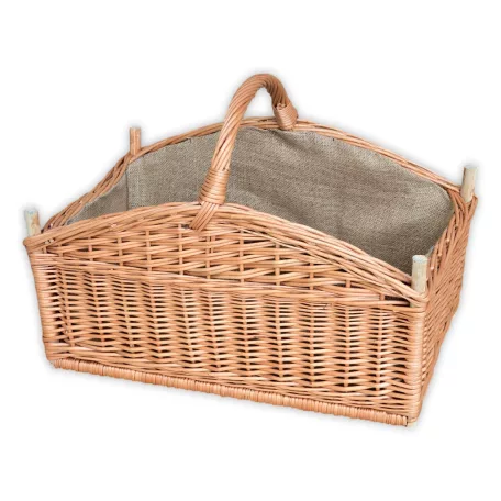 Kandalló kosár béléssel 60x35x30(40)cm
