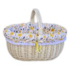 Fehér bevásárló kosár béléssel