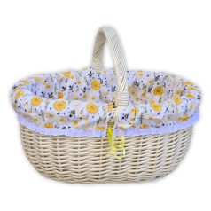 Fehér bevásárló kosár béléssel