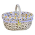 Fehér bevásárló kosár béléssel